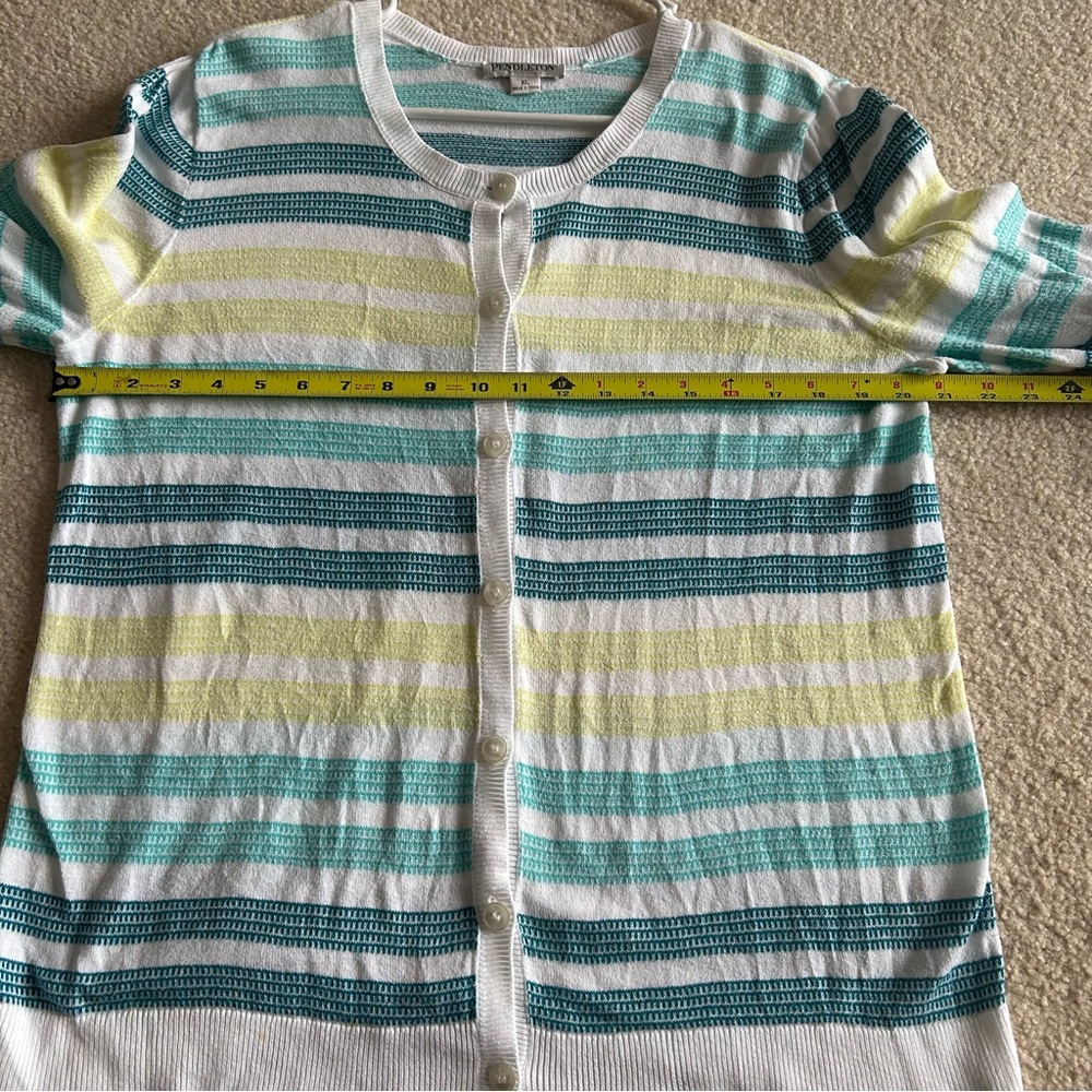 Women’s Pendleton Petite Multi Colored Striped Bu… - image 3